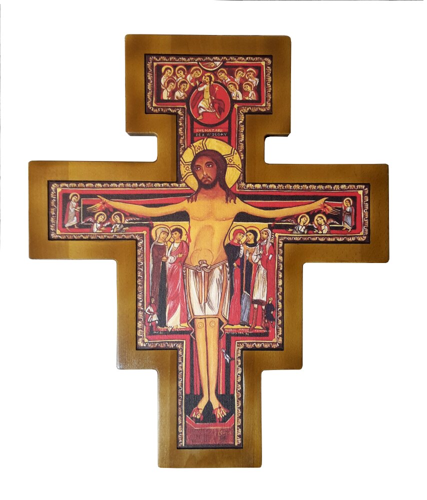 Krzyż franciszkański Wiszący 55 cm