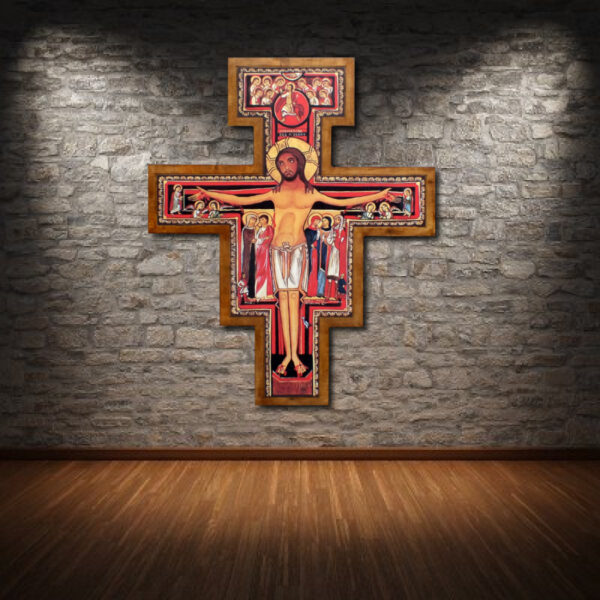 Krzyż Franciszkański wiszący 140 cm - obrazek 3