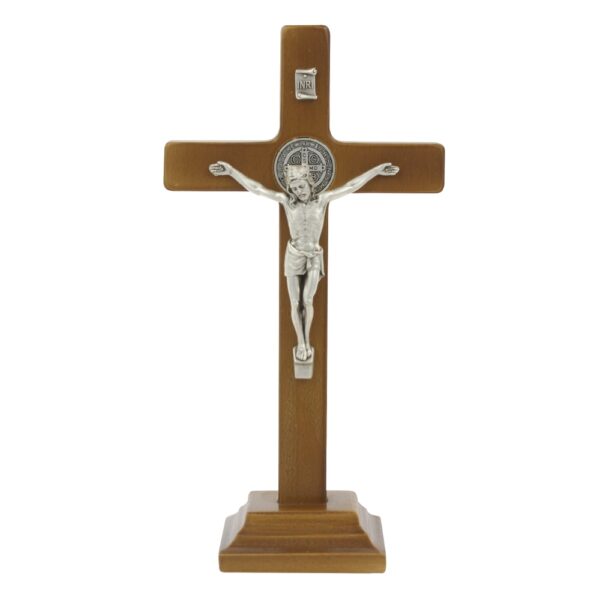 Krzyż benedyktyński stojący 19 cm - obrazek 3