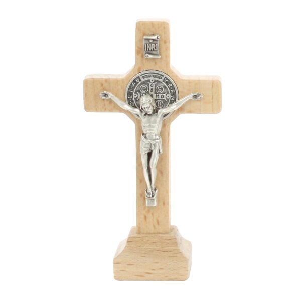 Krzyż benedyktyński stojący 9 cm - obrazek 2