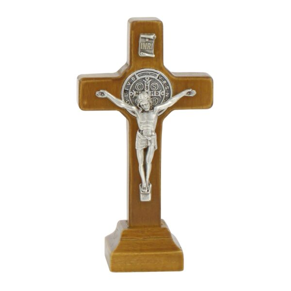 Krzyż benedyktyński stojący 9 cm - obrazek 8