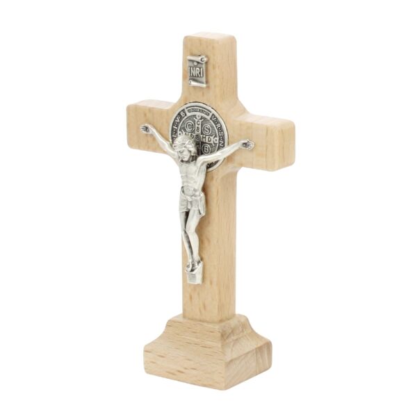 Krzyż benedyktyński stojący 9 cm - obrazek 4