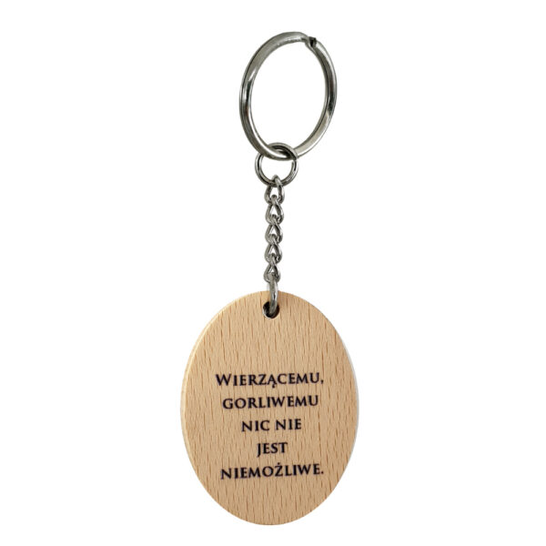 Brelok drewniany o. Wenanty - obrazek 2
